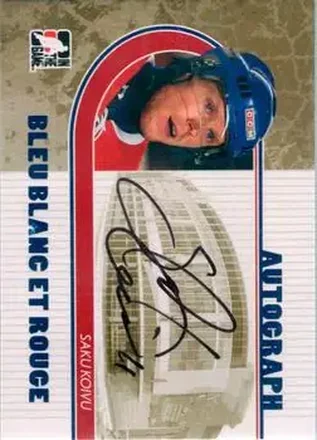 2008-09 In The Game Bleu Blanc et Rouge - Autographs #A-SK1 - Saku Koivu - Montreal Canadiens