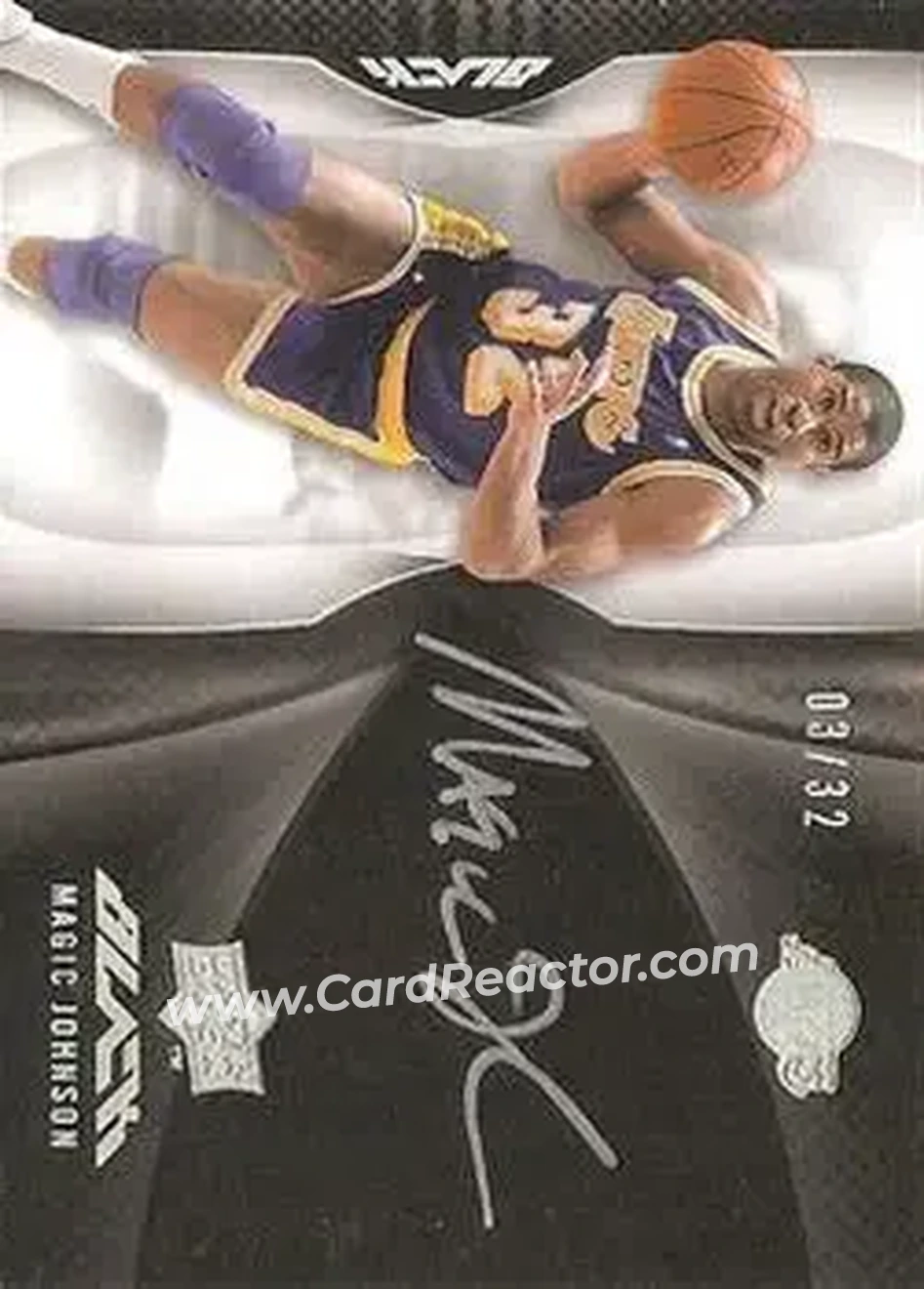 2008-09 UD Black - Autographs #A1-JO - Magic Johnson - Los Angeles Lakers