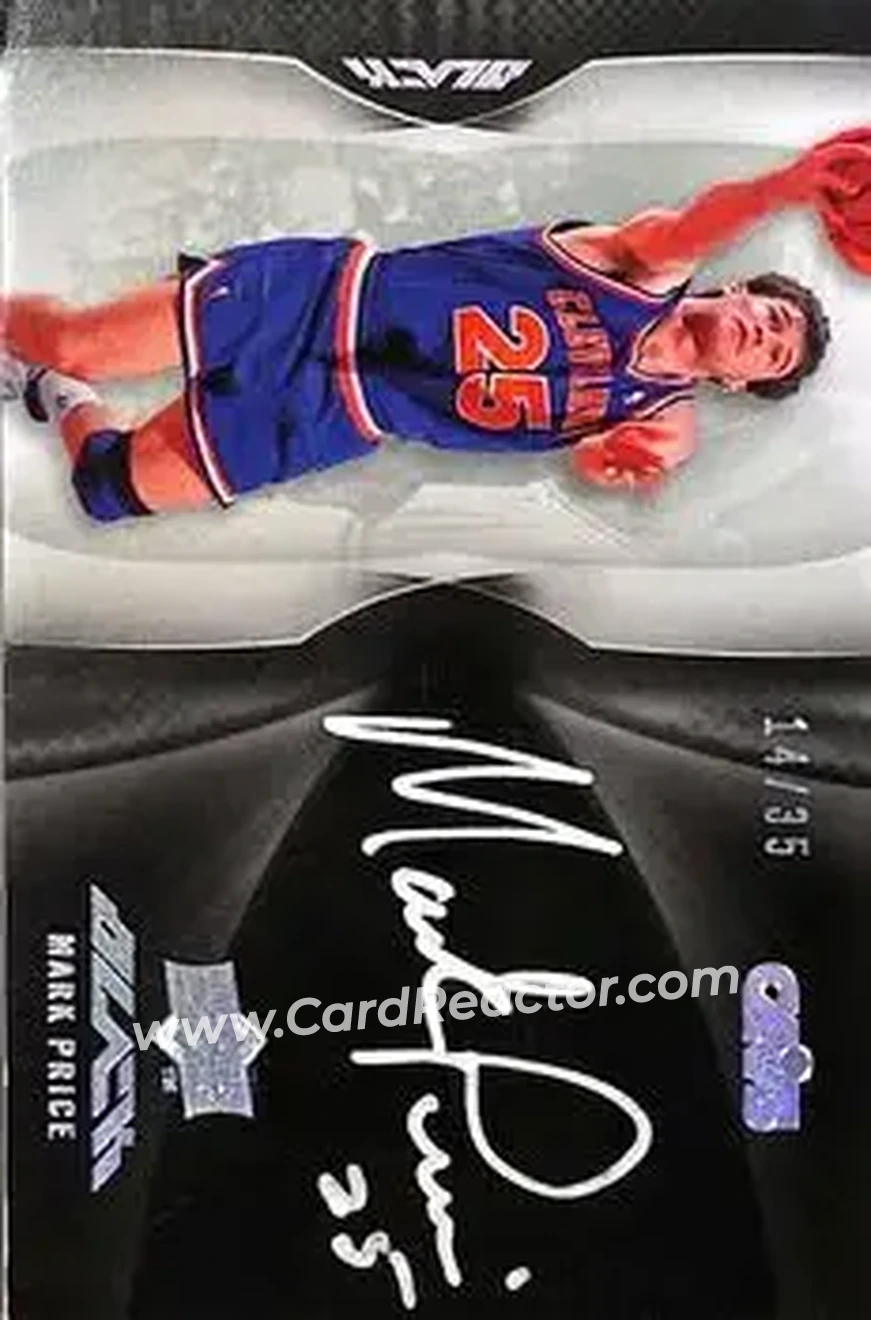 2008-09 UD Black - Autographs #A1-MP - Mark Price - Cleveland Cavaliers - Front