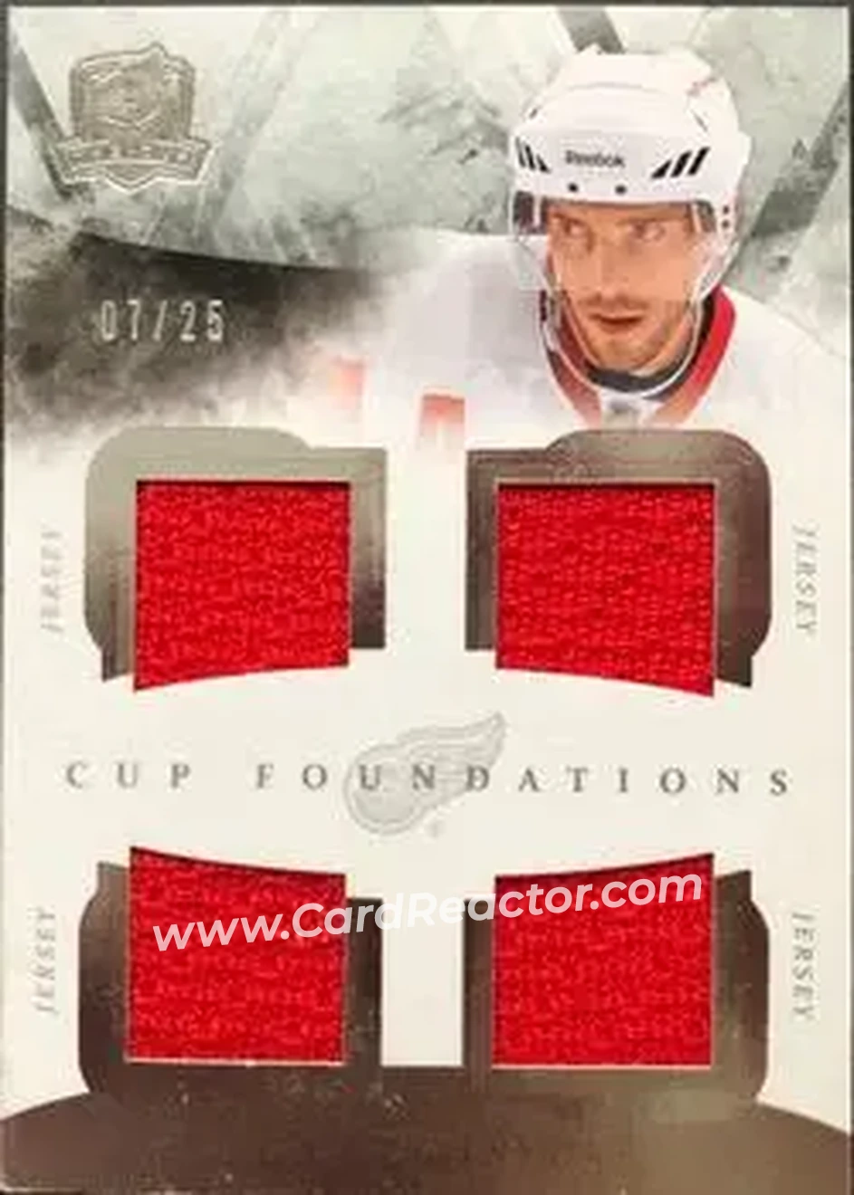 2010-11 Upper Deck The Cup - Foundations Jerseys #CF-PD - Pavel Datsyuk - Detroit Red Wings - Front
