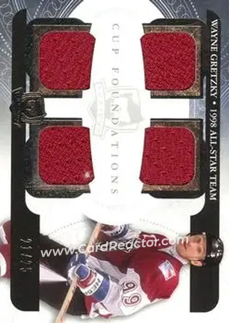 2010-11 Upper Deck The Cup - Foundations Jerseys #CF-WG - Wayne Gretzky - New York Rangers - Front 2010-11 Upper Deck The Cup - Foundations Jerseys #CF-WG - Wayne Gretzky - New York Rangers - Front