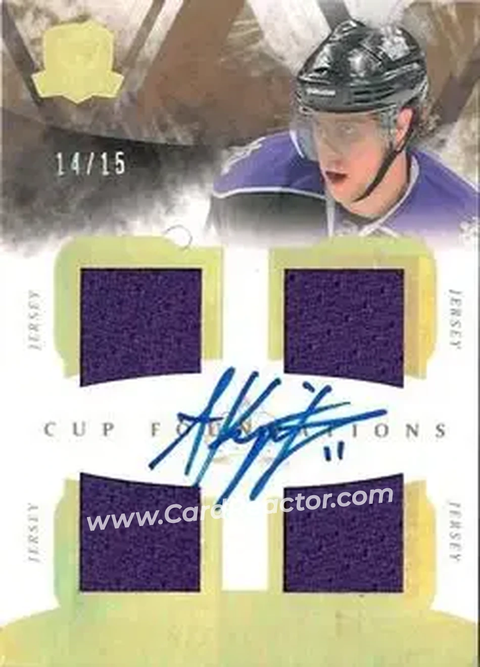 2010-11 Upper Deck The Cup - Foundations Jerseys Autographs #CF-AK - Anze Kopitar - Los Angeles Kings - Front