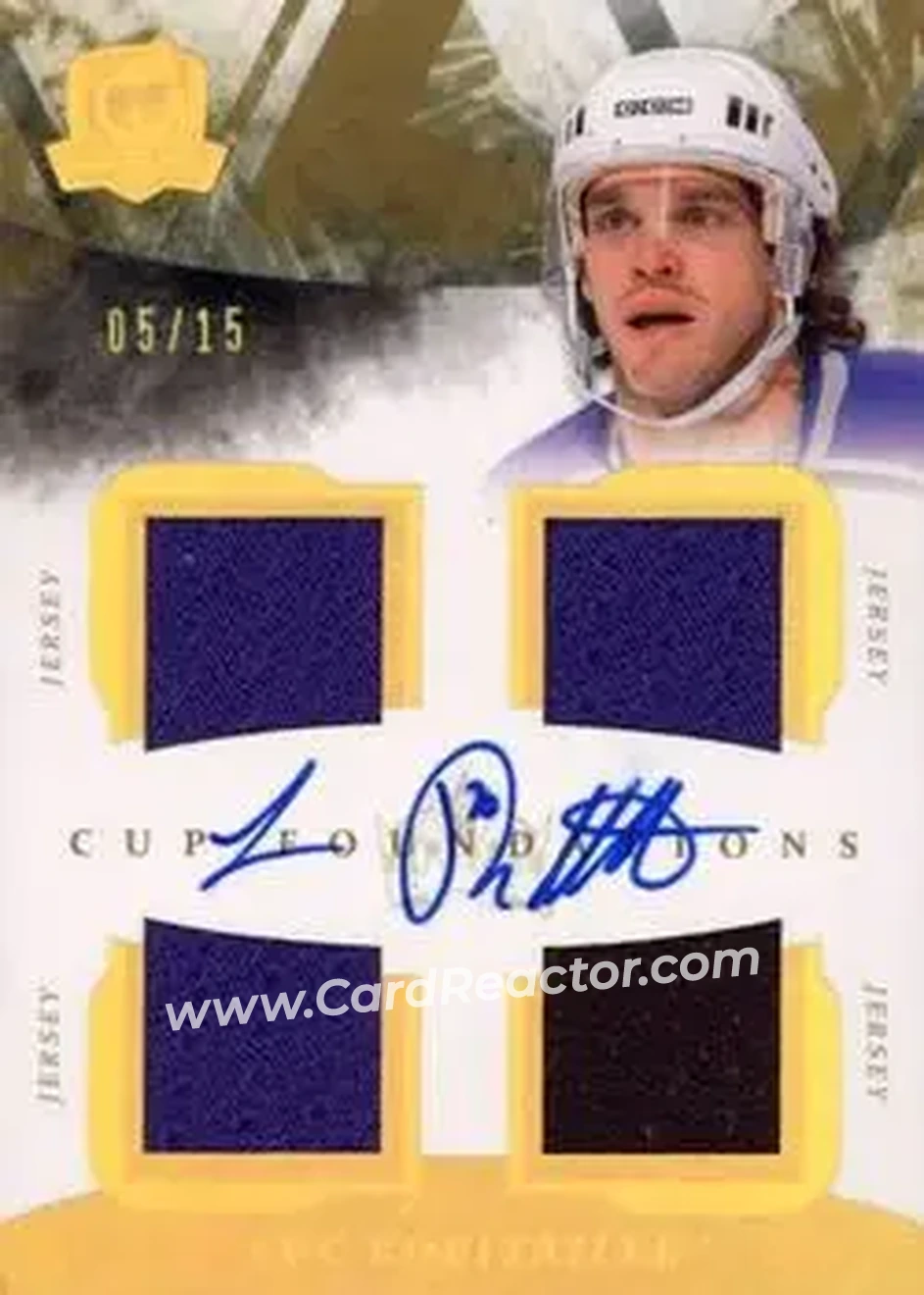 2010-11 Upper Deck The Cup - Foundations Jerseys Autographs #CF-LR - Luc Robitaille - Los Angeles Kings - Front