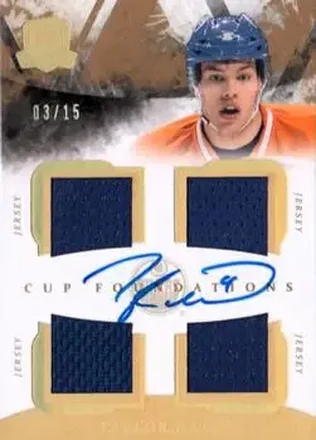 2010-11 Upper Deck The Cup - Foundations Jerseys Autographs #CF-TH - Taylor Hall - Edmonton Oilers