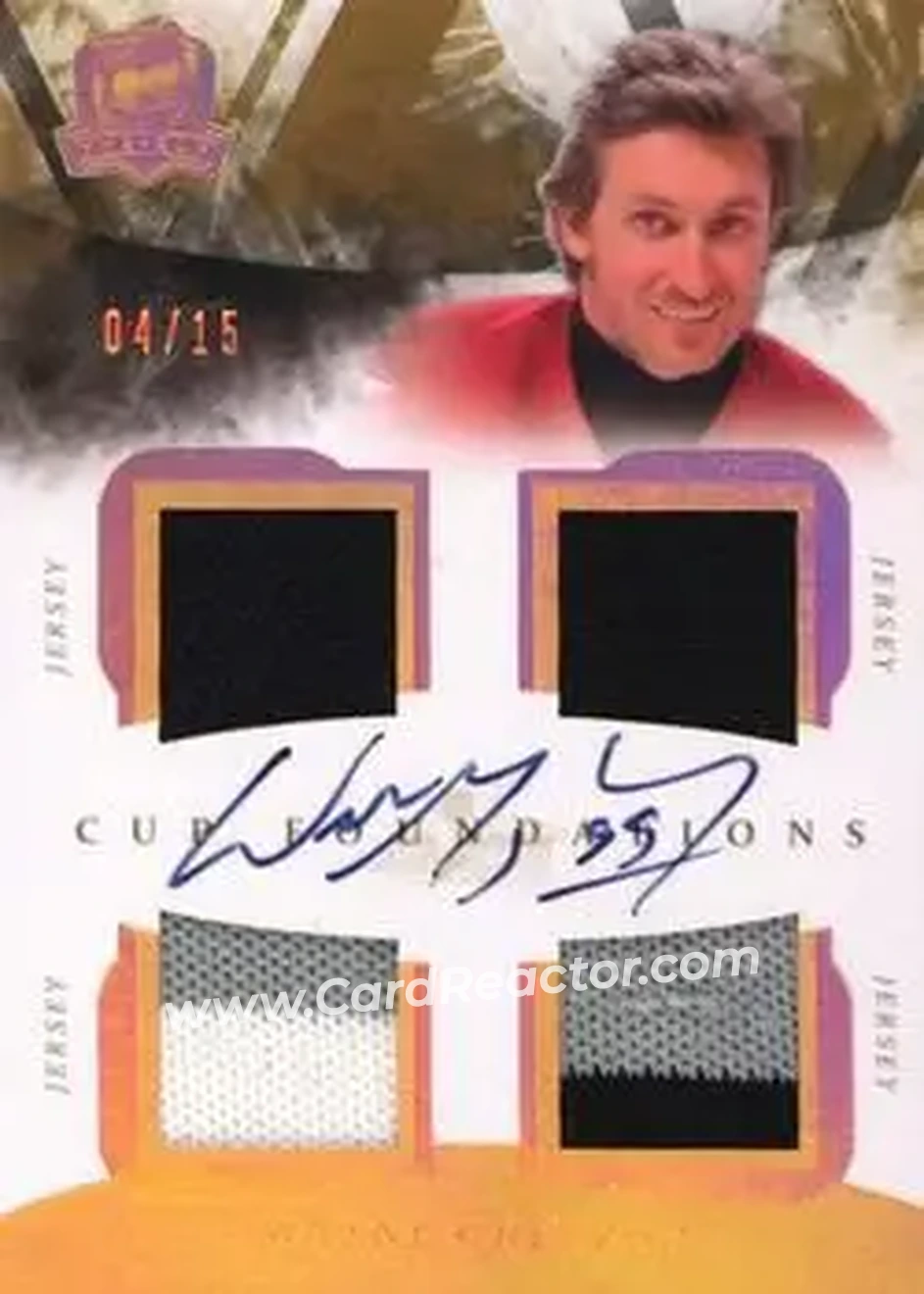 2010-11 Upper Deck The Cup - Foundations Jerseys Autographs #CF-WG - Wayne Gretzky - New York Rangers