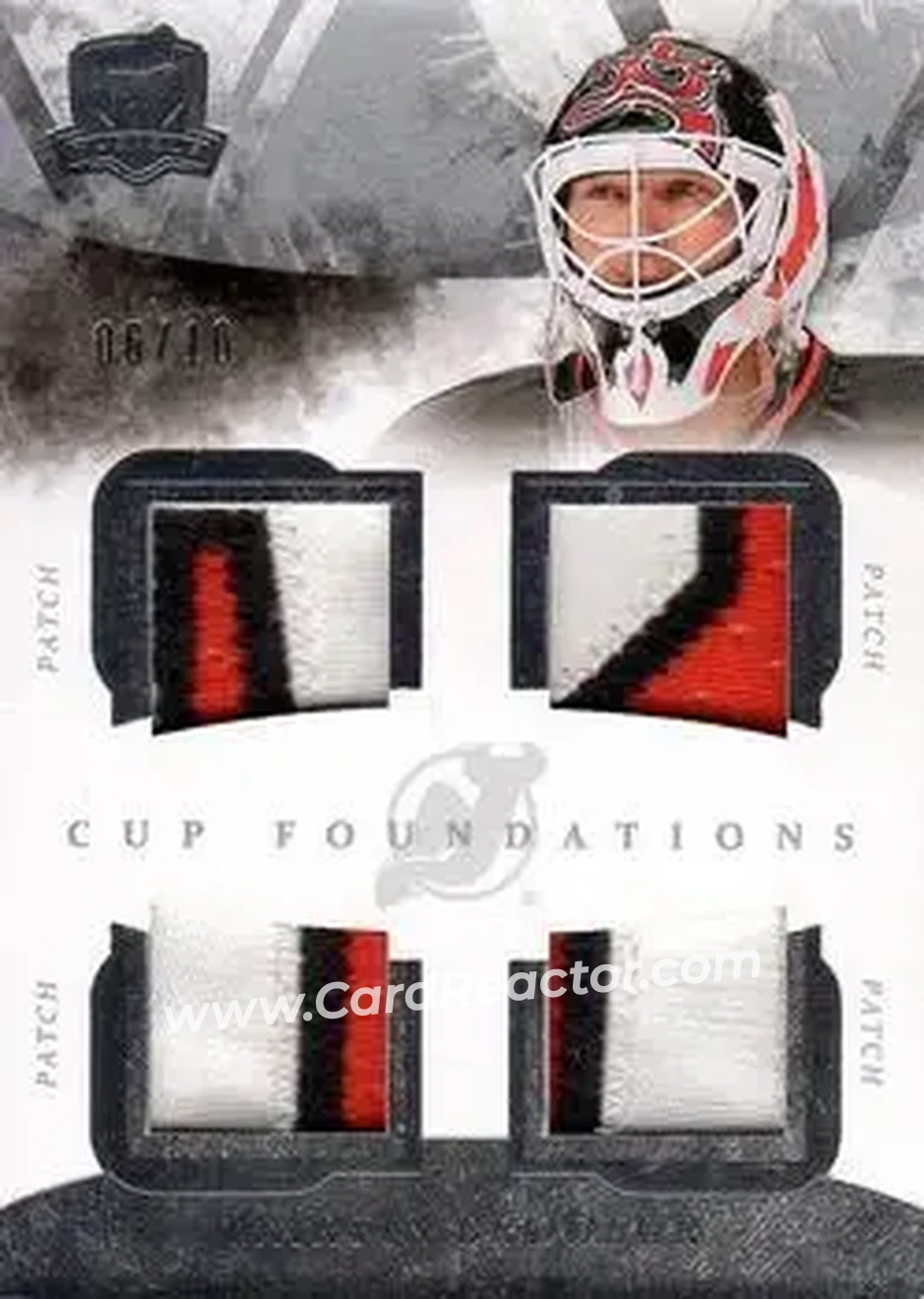 2010-11 Upper Deck The Cup - Foundations Patches #CF-MB - Martin Brodeur - New Jersey Devils - Front