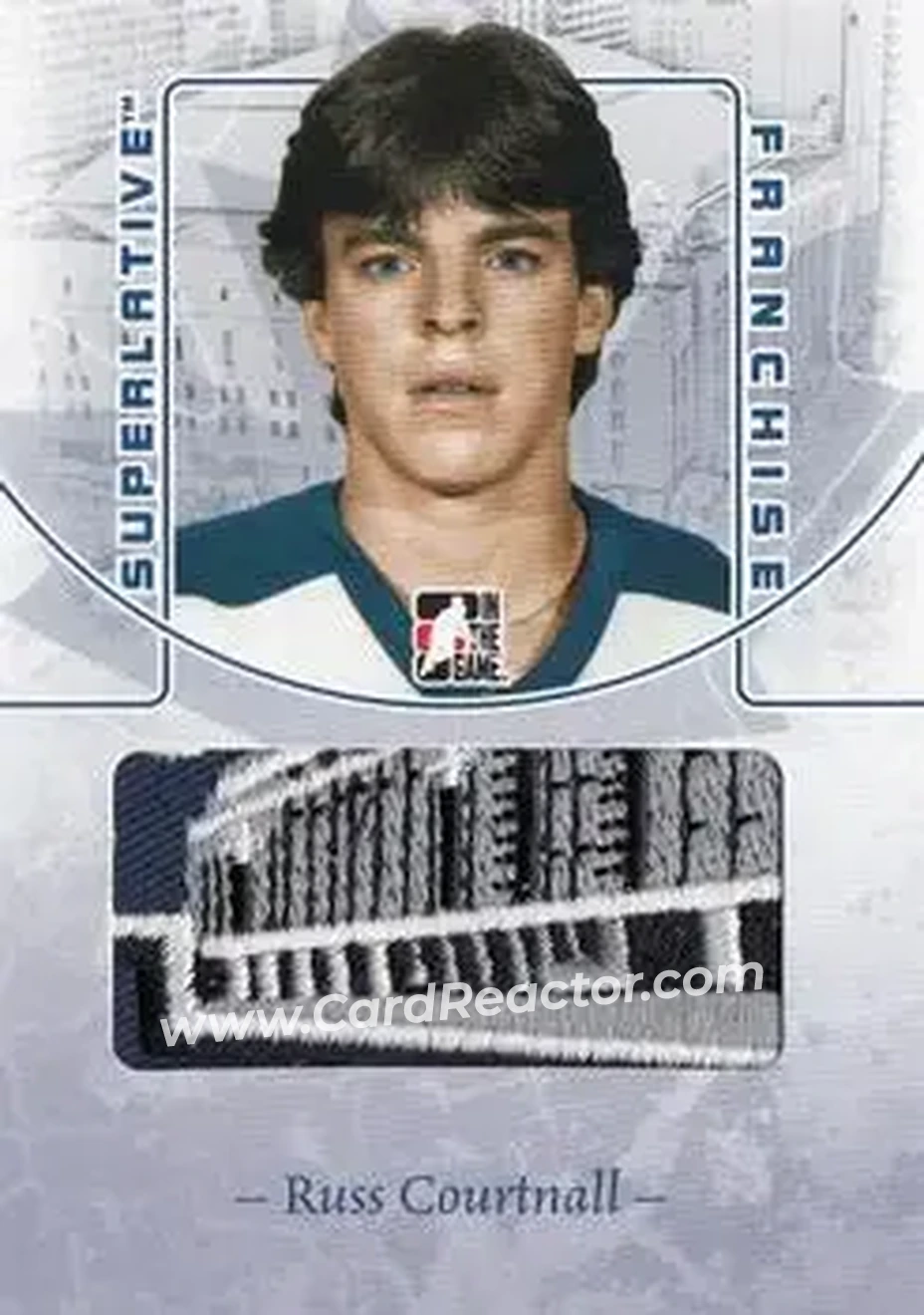 2008-09 In The Game Superlative Franchise #38 - Russ Courtnall - Toronto Maple Leafs - Front