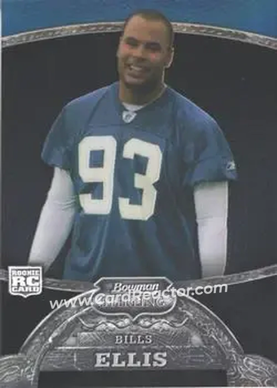 2008 Bowman Sterling - Black Refractors #18 - Chris Ellis - Buffalo Bills - Front