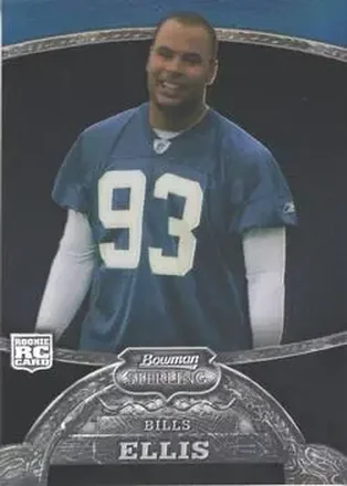 2008 Bowman Sterling - Black Refractors #18 - Chris Ellis - Buffalo Bills