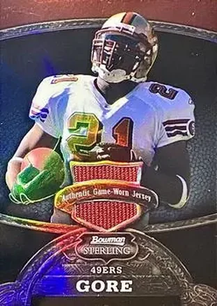 2008 Bowman Sterling - Black Refractors #70 - Frank Gore - San Francisco 49ers
