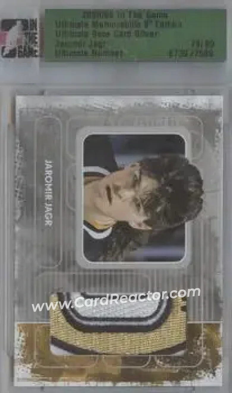2008-09 In The Game Ultimate Memorabilia #NNO - Jaromir Jagr - Pittsburgh Penguins - Front
