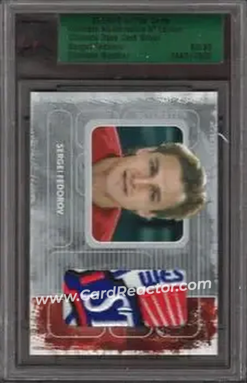 2008-09 In The Game Ultimate Memorabilia #NNO - Sergei Fedorov - Detroit Red Wings - Front 2008-09 In The Game Ultimate Memorabilia #NNO - Sergei Fedorov - Detroit Red Wings - Front