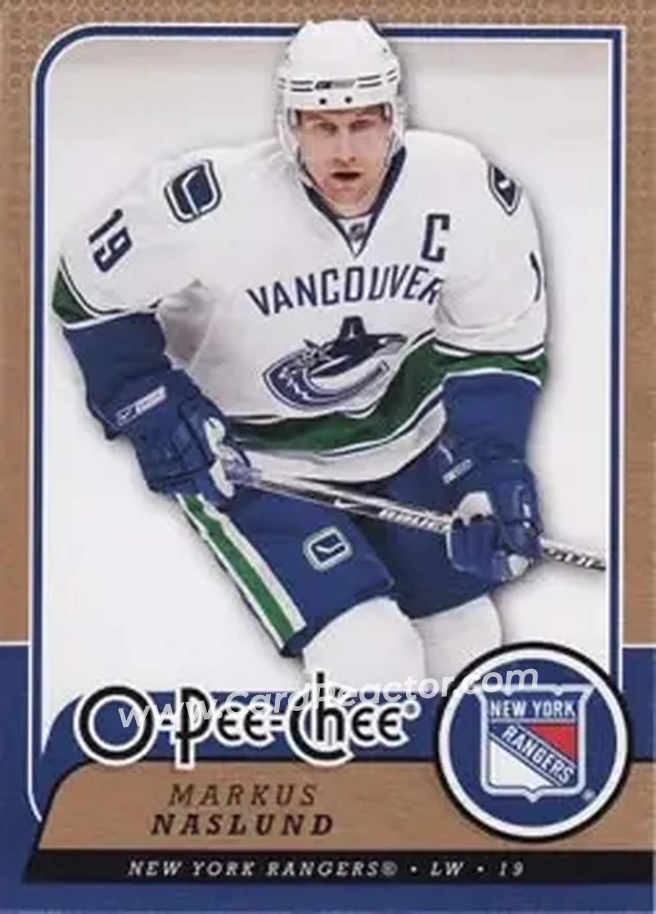 2008-09 O-Pee-Chee #1 - Markus Naslund - New York Rangers - Front