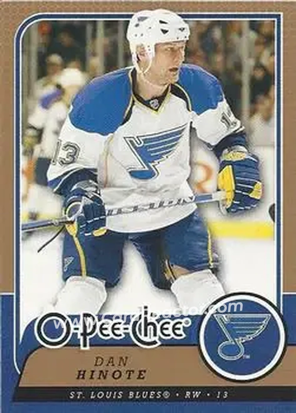 2008-09 O-Pee-Chee #2 - Dan Hinote - St. Louis Blues - Front