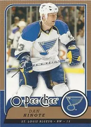 2008-09 O-Pee-Chee #2 - Dan Hinote - St. Louis Blues