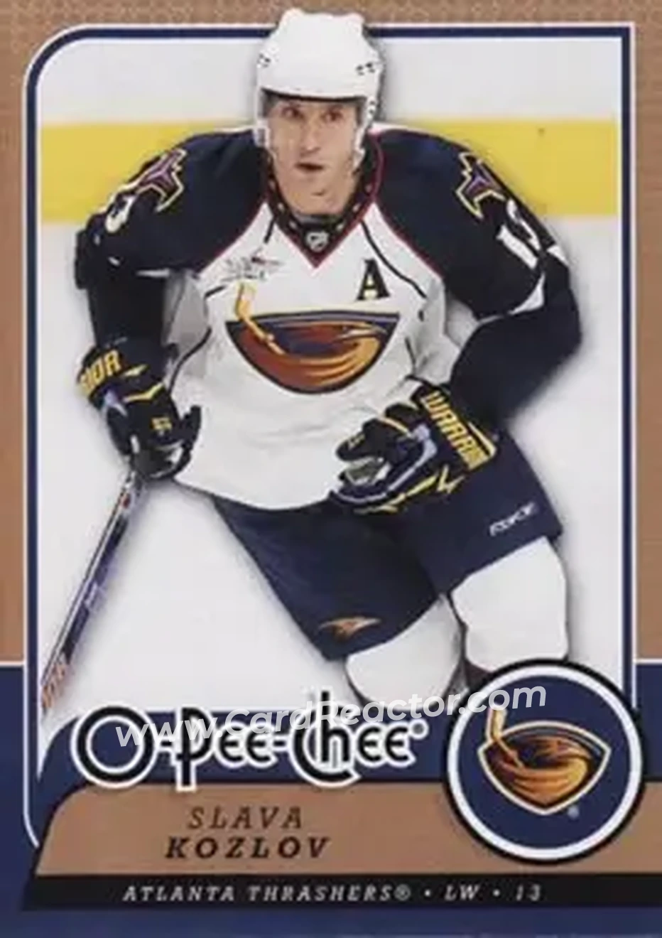 2008-09 O-Pee-Chee #17 - Slava Kozlov - Atlanta Thrashers - Front