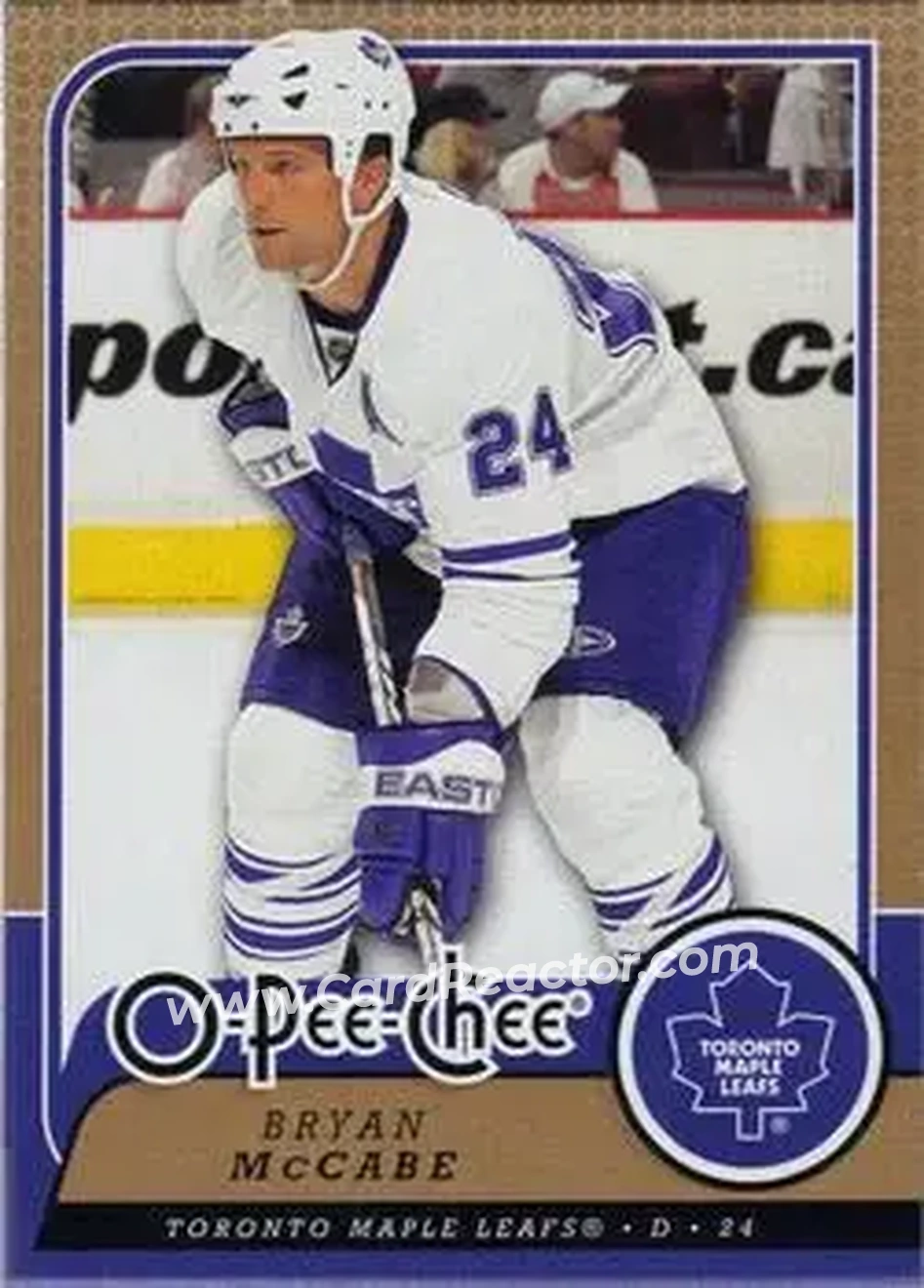 2008-09 O-Pee-Chee #20 - Bryan McCabe - Toronto Maple Leafs - Front
