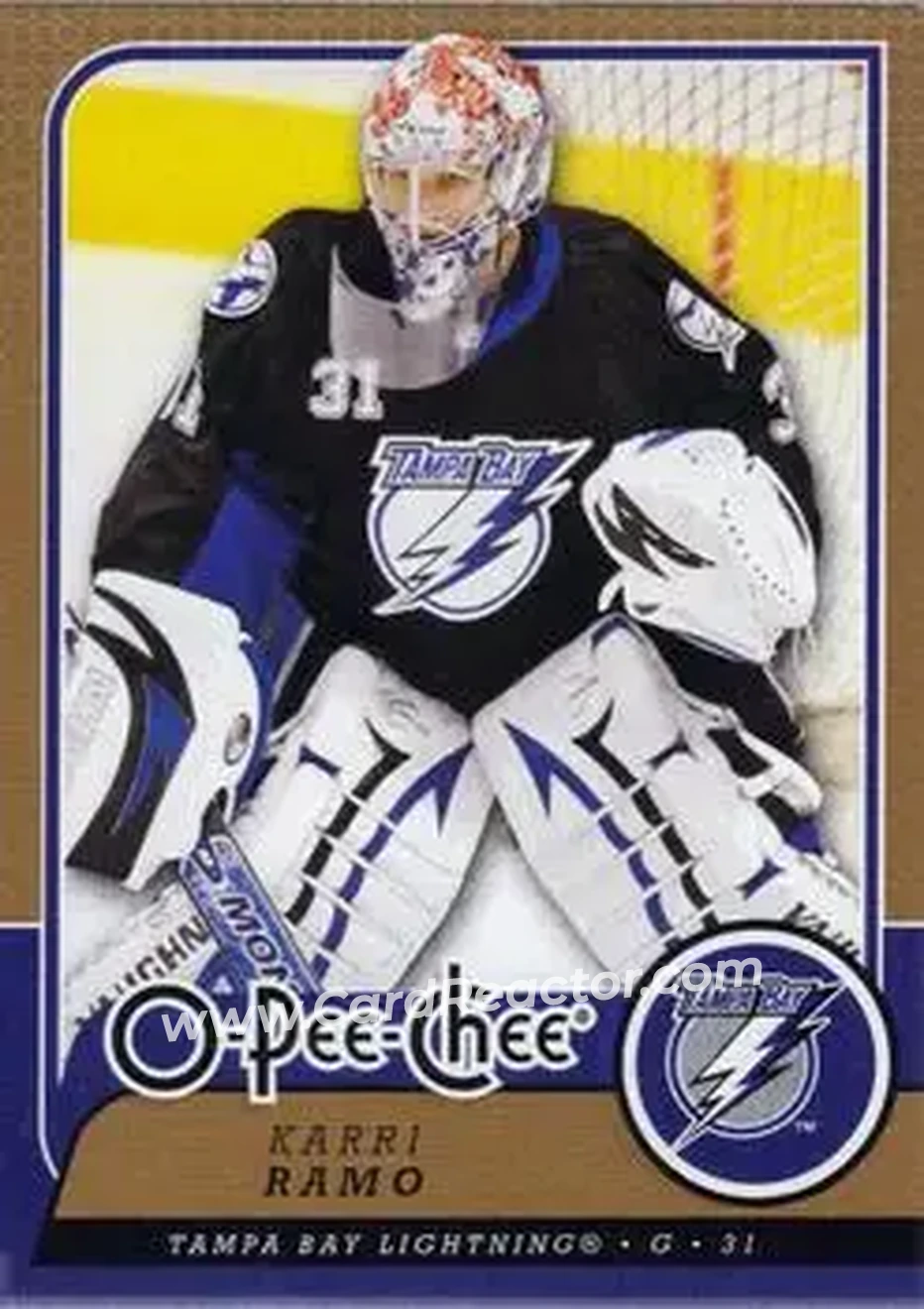 2008-09 O-Pee-Chee #21 - Karri Ramo - Tampa Bay Lightning - Front
