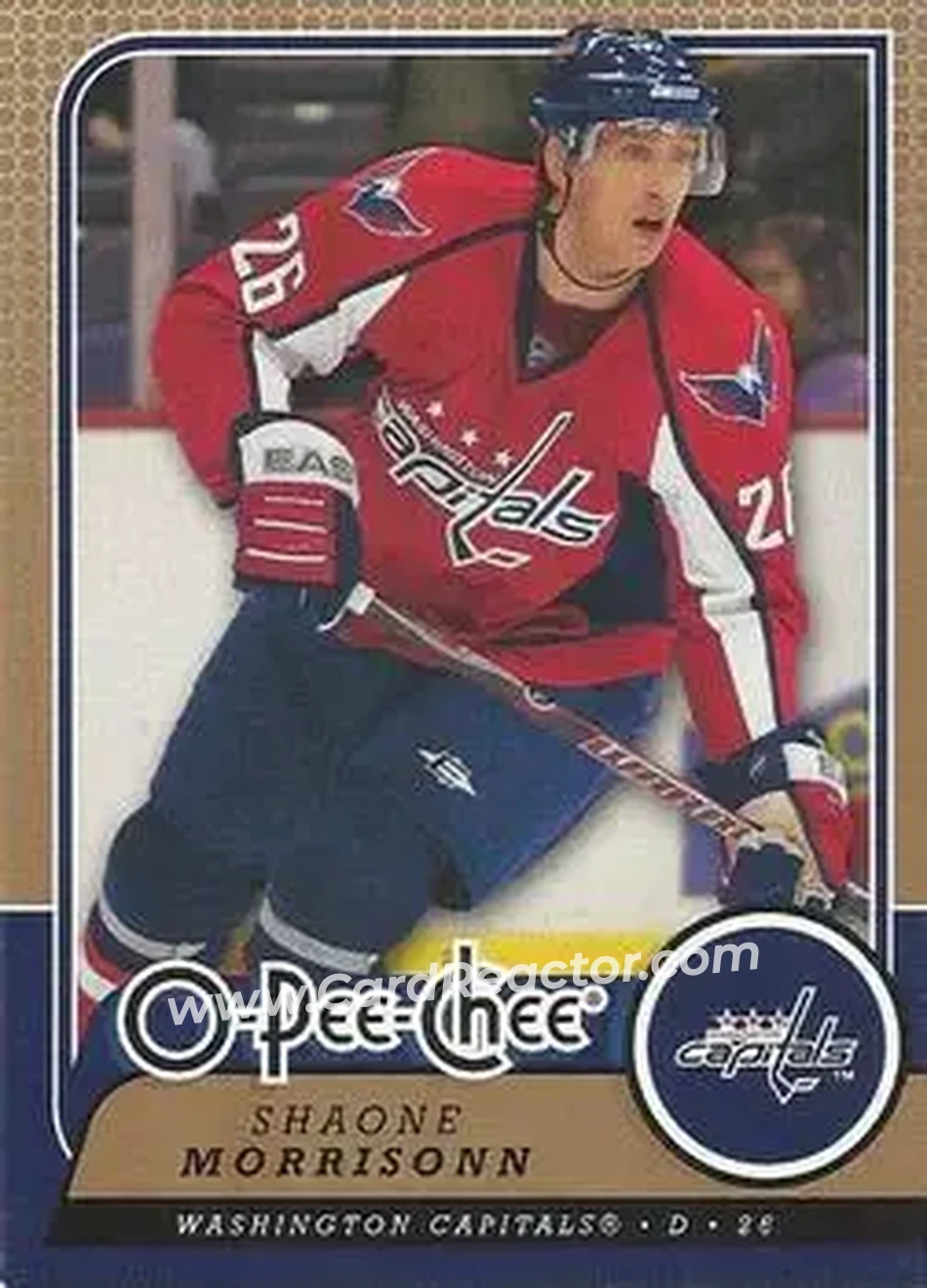 2008-09 O-Pee-Chee #28 - Shaone Morrisonn - Washington Capitals - Front