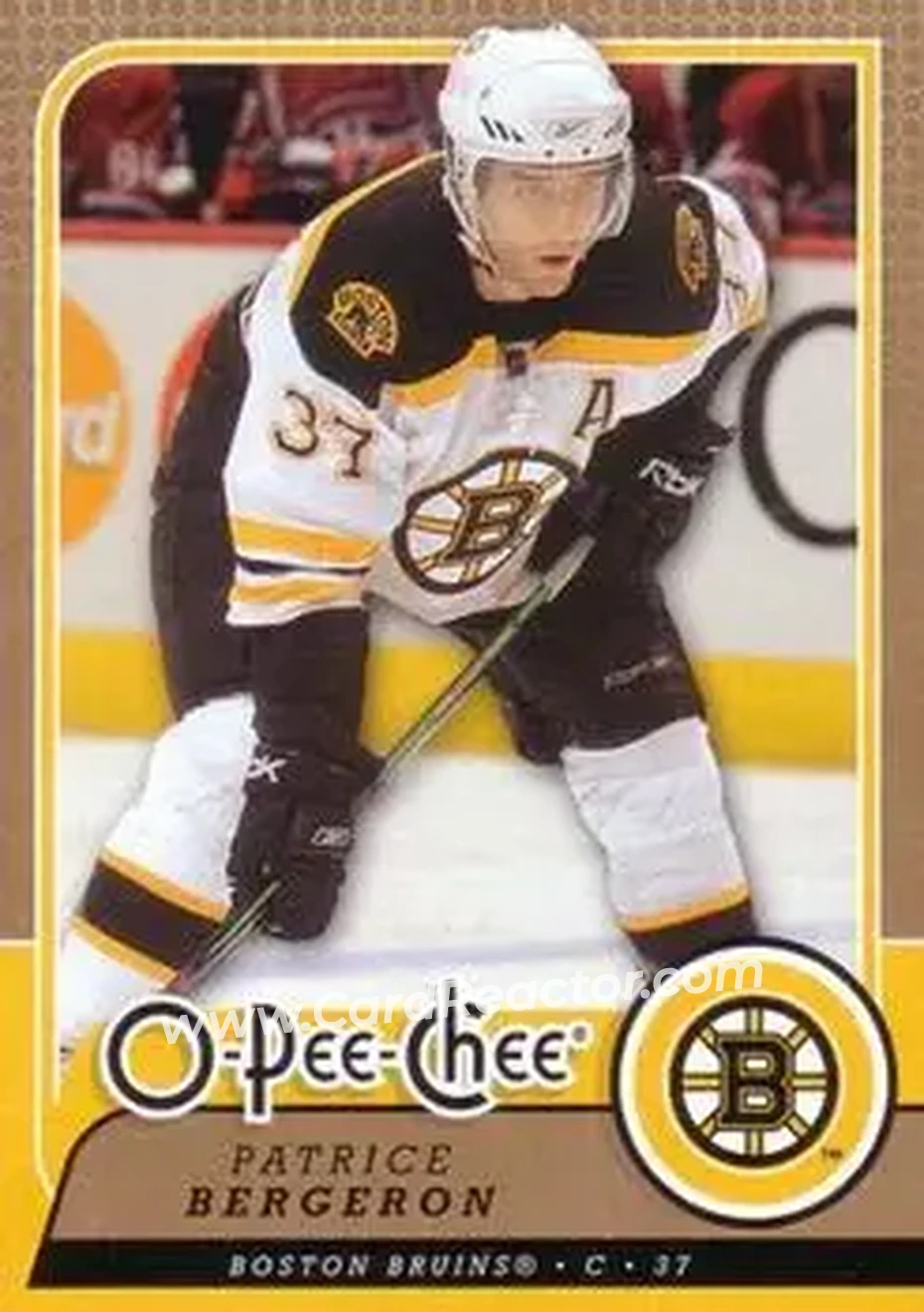 2008-09 O-Pee-Chee #34 - Patrice Bergeron - Boston Bruins - Front