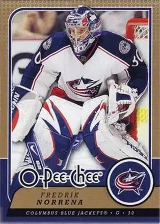 2008-09 O-Pee-Chee #37 - Fredrik Norrena - Columbus Blue Jackets