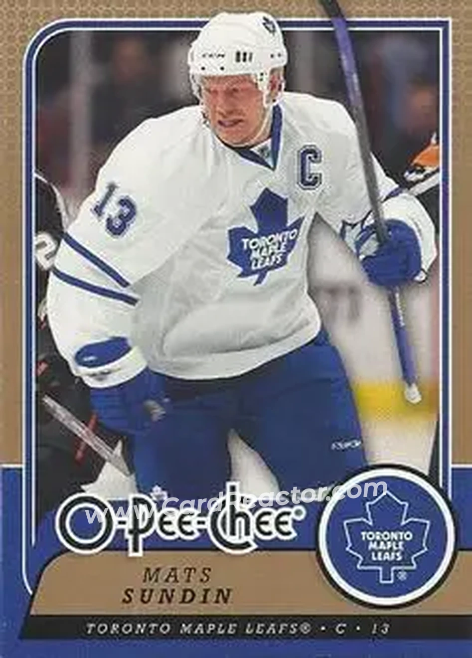 2008-09 O-Pee-Chee #38 - Mats Sundin - Toronto Maple Leafs - Front