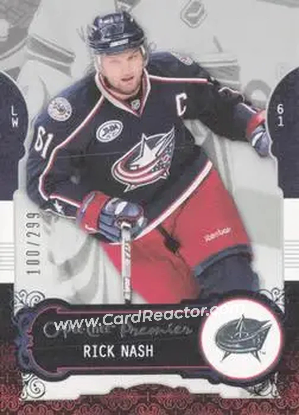 2008-09 O-Pee-Chee Premier #6 - Rick Nash - Columbus Blue Jackets - Front