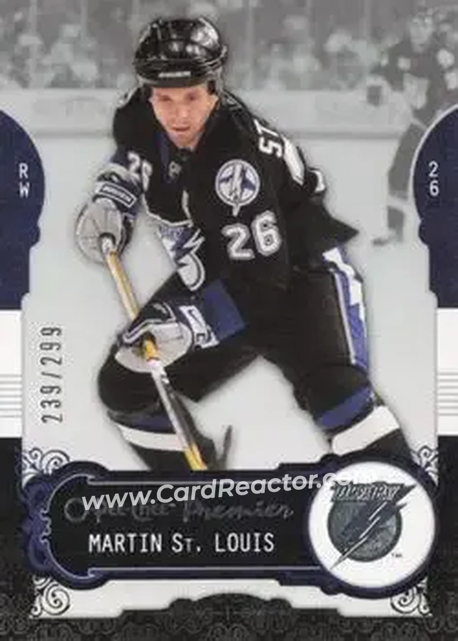 2008-09 O-Pee-Chee Premier #16 - Martin St. Louis - Tampa Bay Lightning - Front