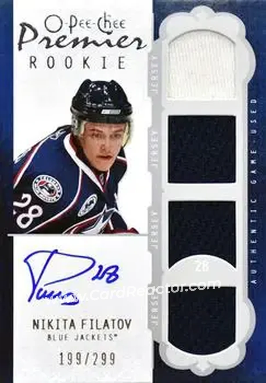 2008-09 O-Pee-Chee Premier #47 - Nikita Filatov - Columbus Blue Jackets - Front