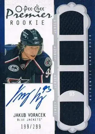 2008-09 O-Pee-Chee Premier #48 - Jakub Voracek - Columbus Blue Jackets
