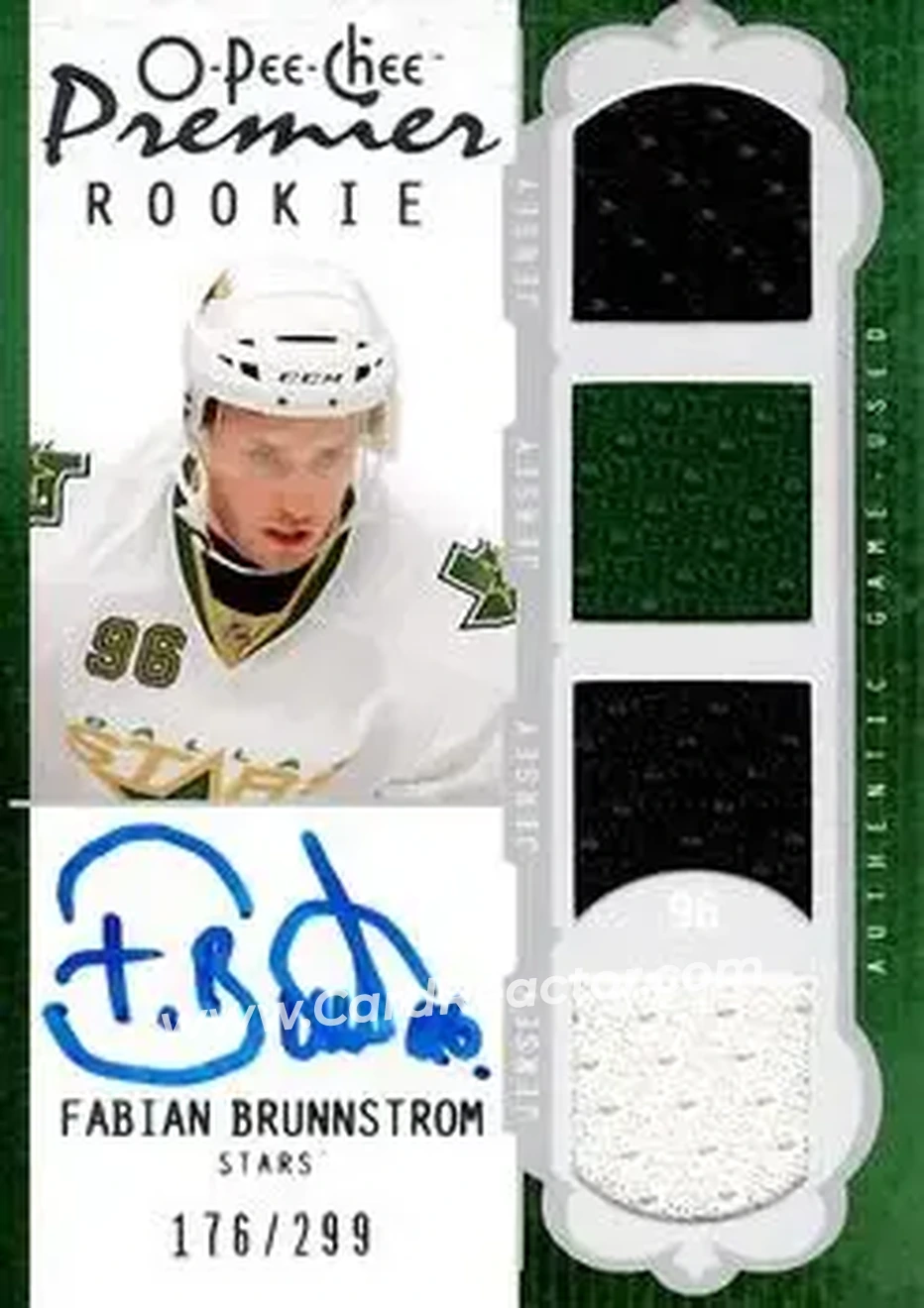 2008-09 O-Pee-Chee Premier #52 - Fabian Brunnstrom - Dallas Stars - Front