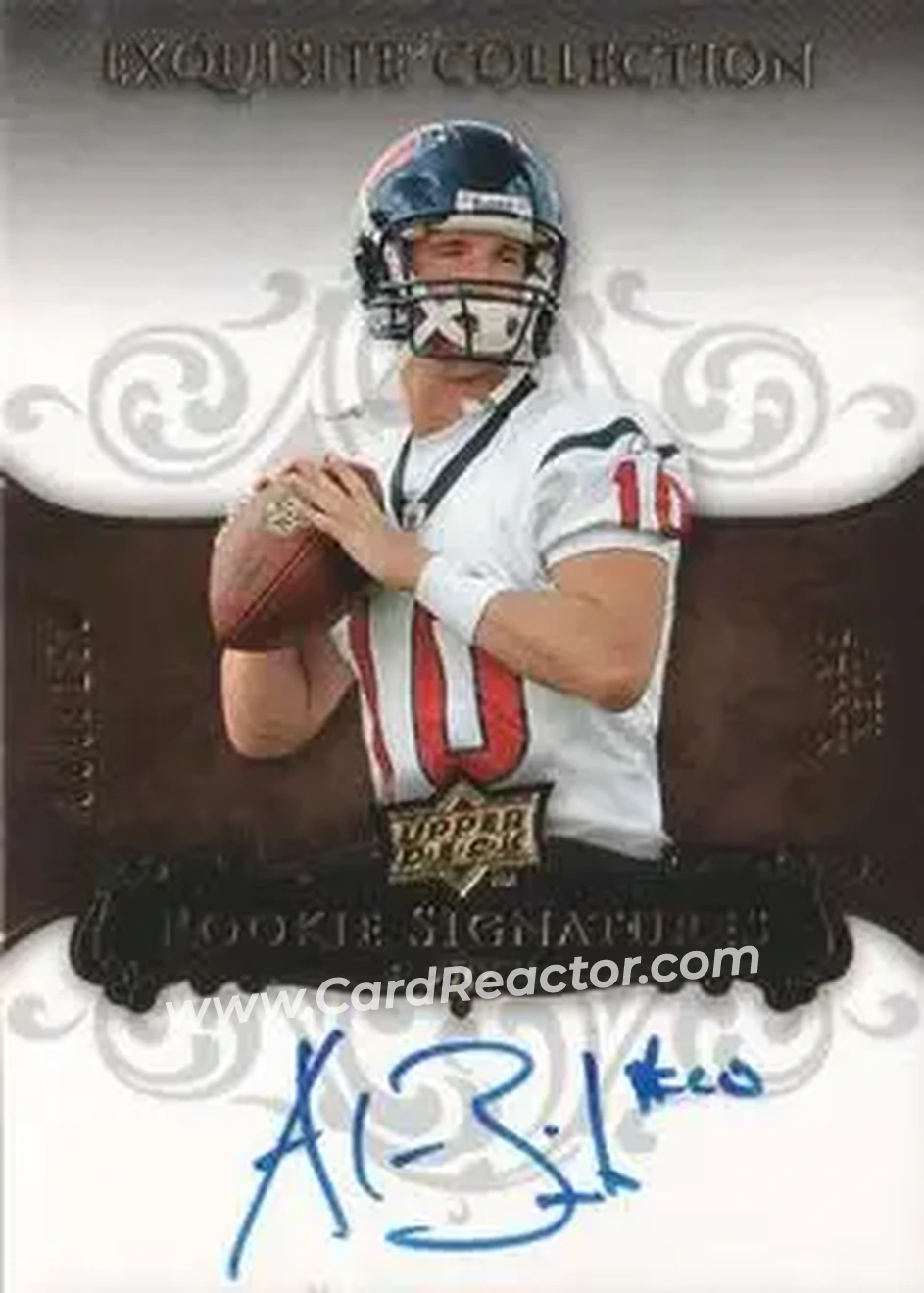 2008 Upper Deck Exquisite Collection #104 - Alex Brink - Houston Texans - Front