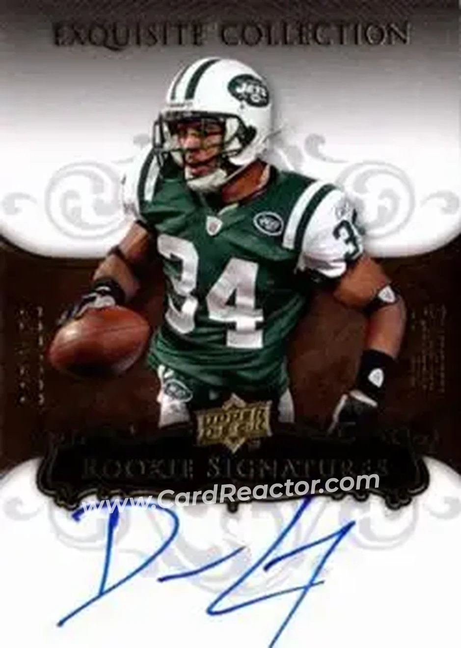2008 Upper Deck Exquisite Collection #119 - Dwight Lowery - New York Jets - Front