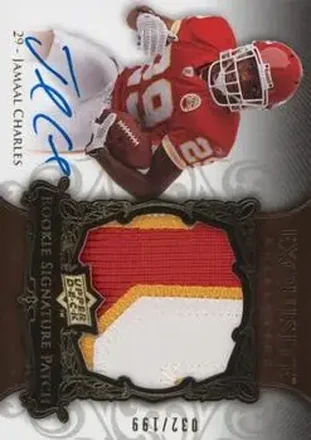 2008 Upper Deck Exquisite Collection #148 - Jamaal Charles - Kansas City Chiefs
