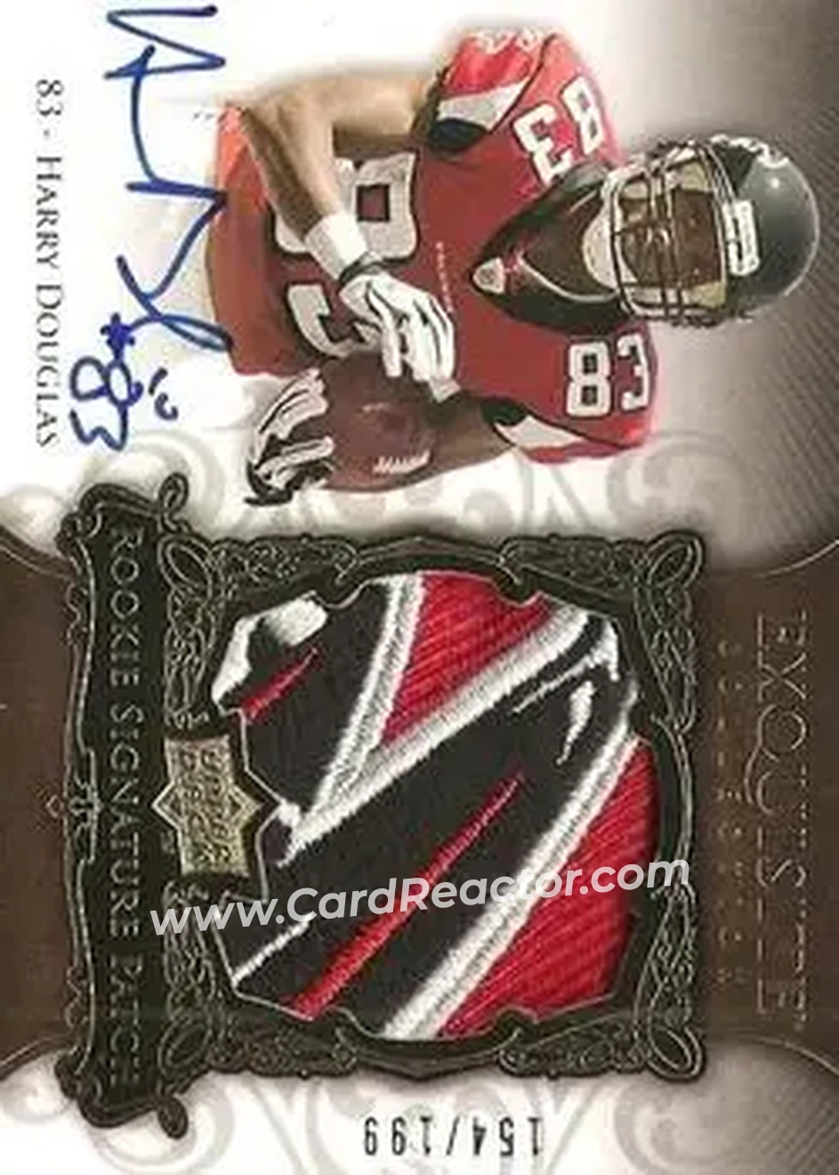 2008 Upper Deck Exquisite Collection #151 - Harry Douglas - Atlanta Falcons - Front 2008 Upper Deck Exquisite Collection #151 - Harry Douglas - Atlanta Falcons - Front