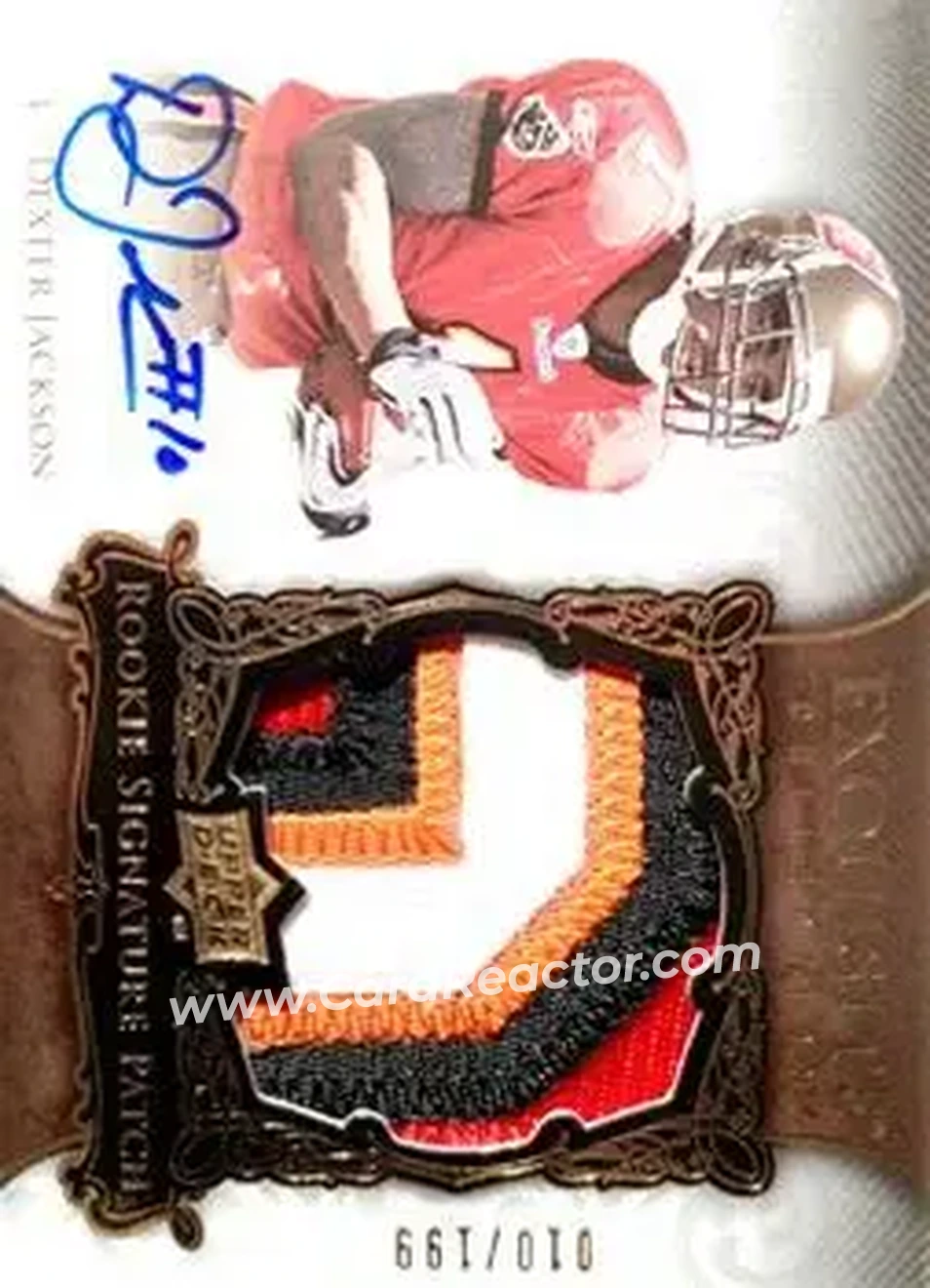 2008 Upper Deck Exquisite Collection #155 - Dexter Jackson - Tampa Bay Buccaneers - Front 2008 Upper Deck Exquisite Collection #155 - Dexter Jackson - Tampa Bay Buccaneers - Front