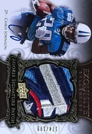 2008 Upper Deck Exquisite Collection #156 - Chris Johnson - Tennessee Titans