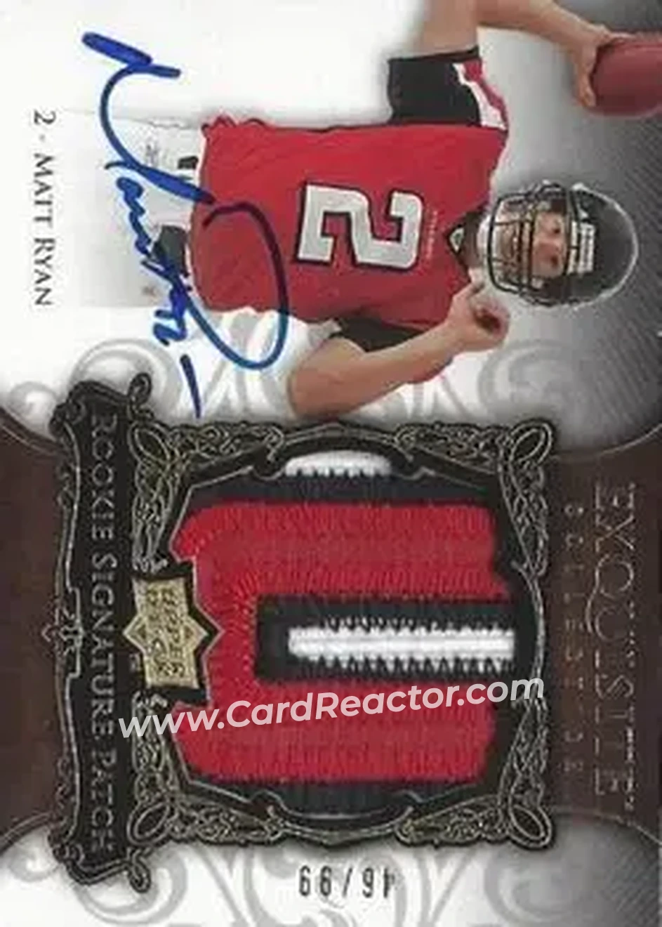 2008 Upper Deck Exquisite Collection #168 - Matt Ryan - Atlanta Falcons - Front 2008 Upper Deck Exquisite Collection #168 - Matt Ryan - Atlanta Falcons - Front