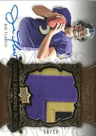 2008 Upper Deck Exquisite Collection #170 - Joe Flacco - Baltimore Ravens