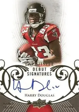 2008 Upper Deck Exquisite Collection - Debut Signatures #EGDS-HD - Harry Douglas - Atlanta Falcons