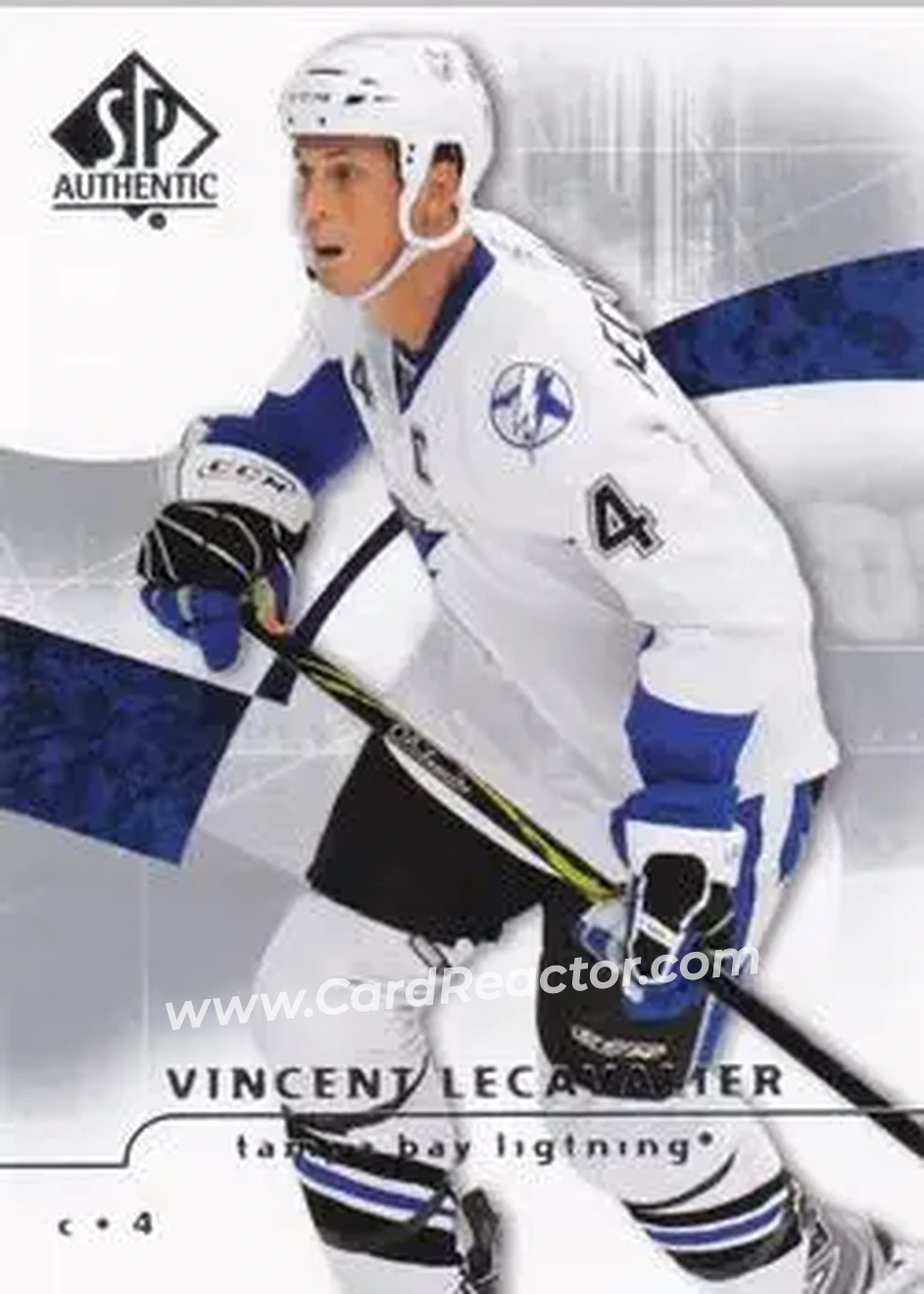 2008-09 SP Authentic #3 - Vincent Lecavalier - Tampa Bay Lightning - Front