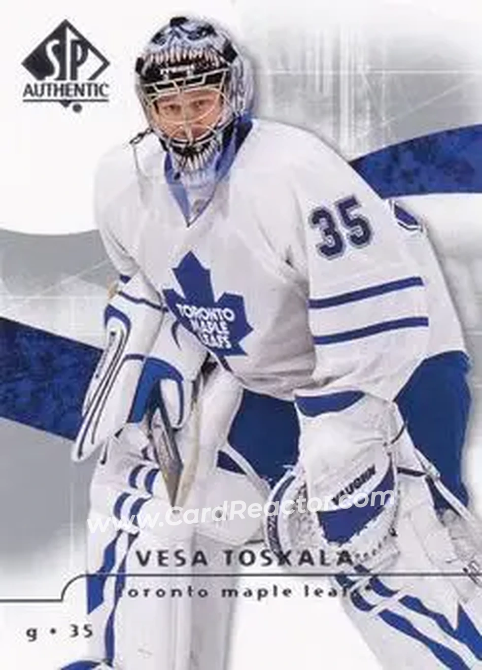 2008-09 SP Authentic #4 - Vesa Toskala - Toronto Maple Leafs - Front