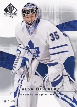 2008-09 SP Authentic #4 - Vesa Toskala - Toronto Maple Leafs