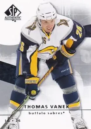2008-09 SP Authentic #8 - Thomas Vanek - Buffalo Sabres