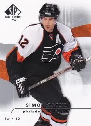 2008-09 SP Authentic #9 - Simon Gagne - Philadelphia Flyers