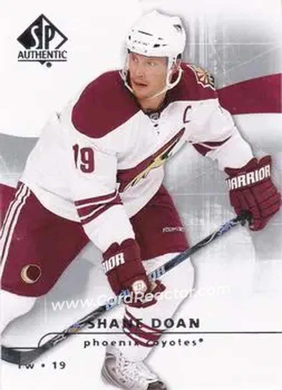 2008-09 SP Authentic #12 - Shane Doan - Phoenix Coyotes - Front