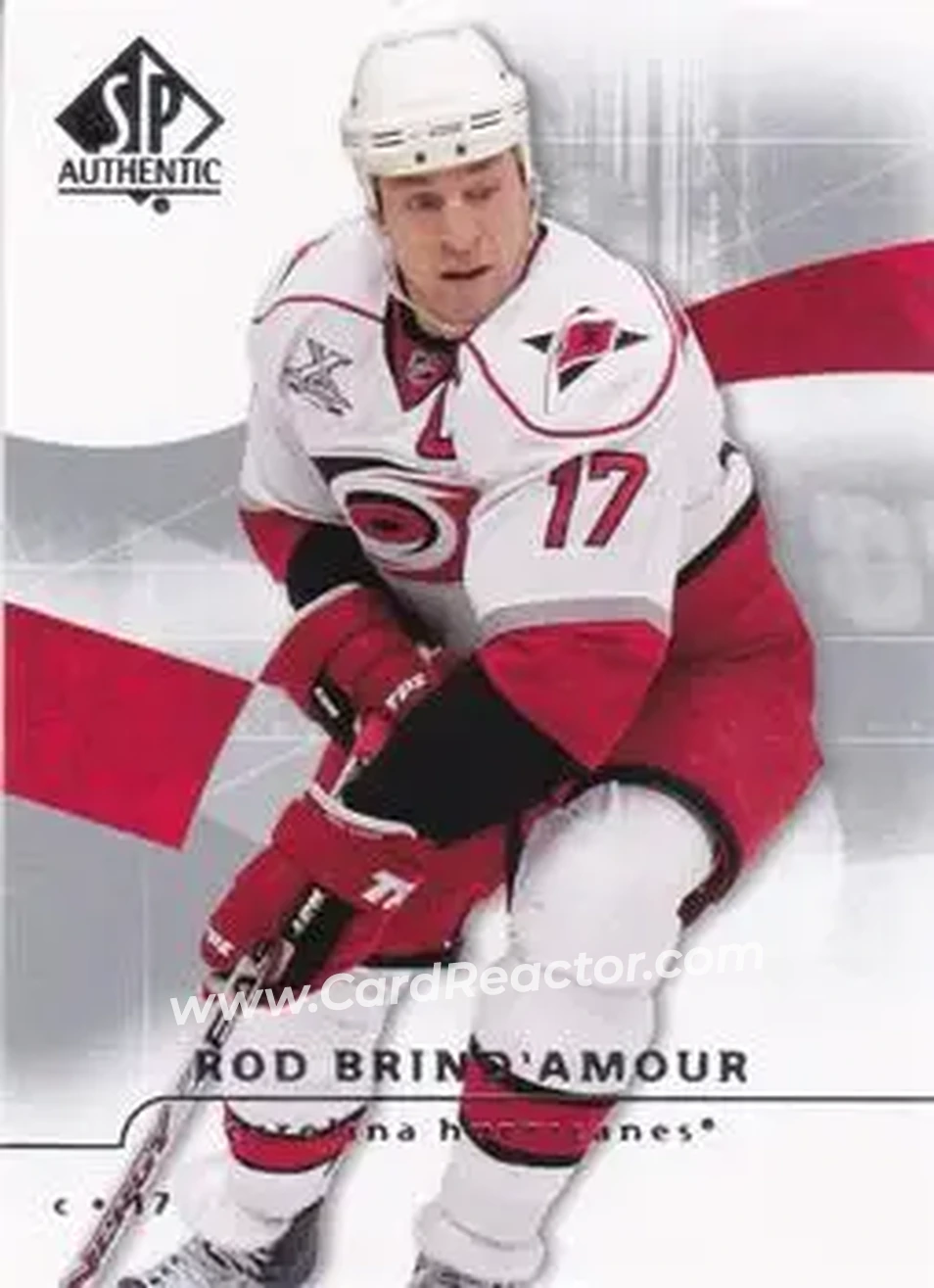 2008-09 SP Authentic #17 - Rod Brind`Amour - Carolina Hurricanes - Front