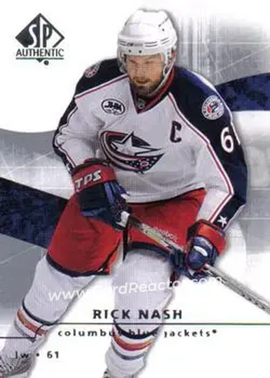 2008-09 SP Authentic #19 - Rick Nash - Columbus Blue Jackets - Front