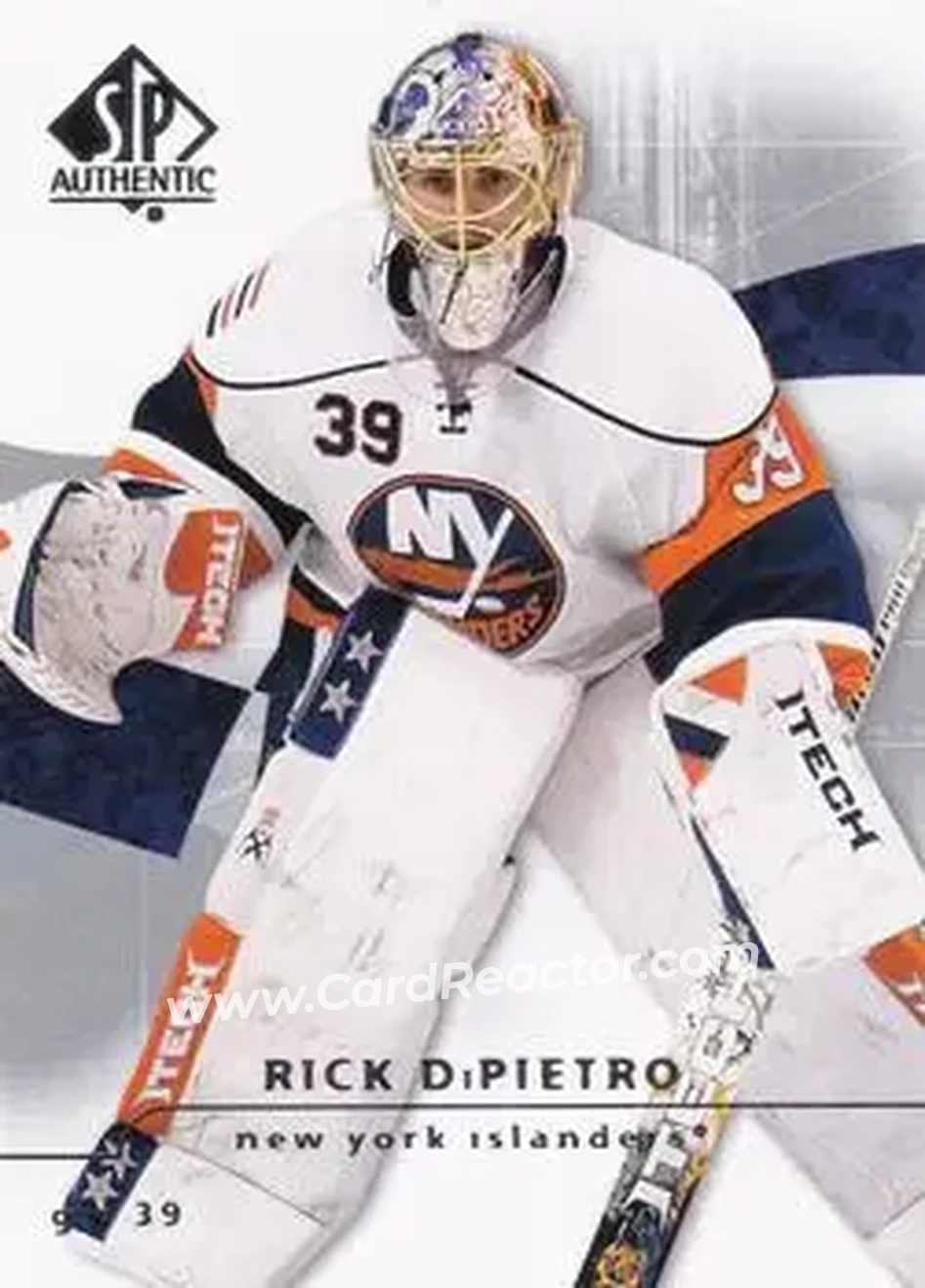 2008-09 SP Authentic #20 - Rick DiPietro - New York Islanders - Front