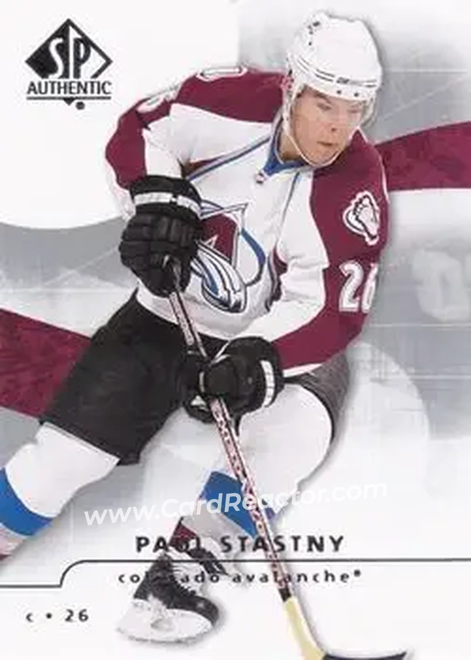 2008-09 SP Authentic #24 - Paul Stastny - Colorado Avalanche - Front